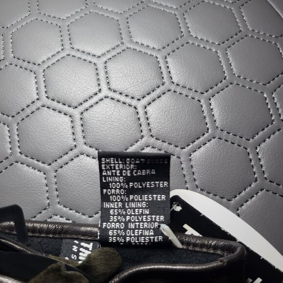 NWT SWANY Thinsulate Insulated 3M Women Suede Gloves XL Chocolate Brown - Picture 4 of 4